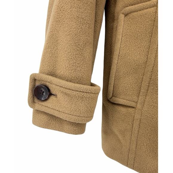 Lands’ End Women’s Wool/Cashmere Peacoat – Camel / Tan – Double Breasted-10 P - Picture 8 of 10